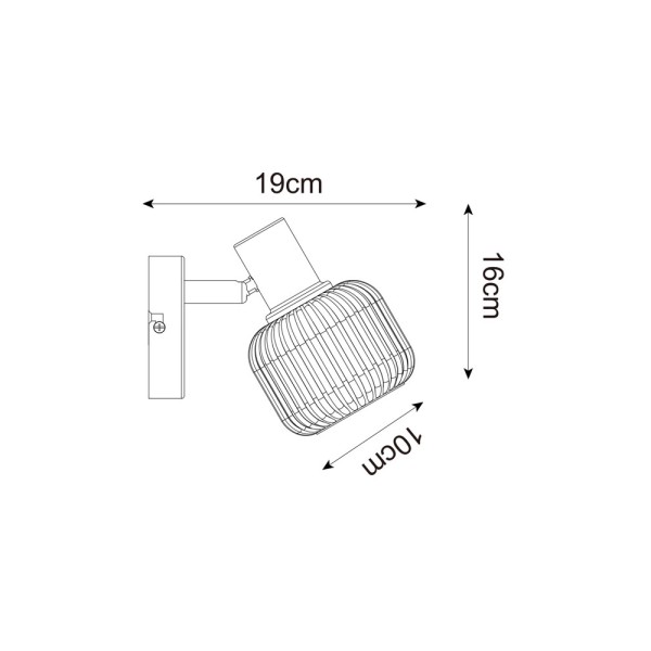 Светильник поворотный, спот Zuma Line R5021009A-1R Stem E14 1x10W IP20 черный (5905316626416) - фото №1
