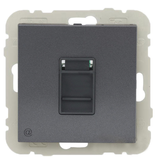 Компьютерная розетка Logus 21453 TIS RJ45 (Cat.5e) (серый)