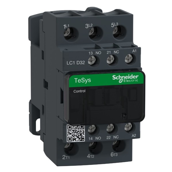 Контактор Schneider Electric LC1D32P7 TeSys Deca 3Р, 32A, НО+НЗ 230B