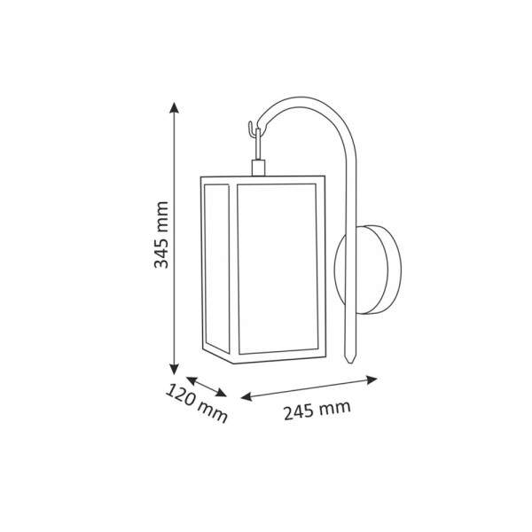 Вуличний світильник Goldlux 309174 Malmo E27 1x15W IP44 чорний - фото №2