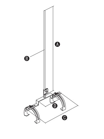 Блискавкоприймач на круглий гребінь будівлі DKC NL5150 Ø12мм довжиною 1,5м - фото №2