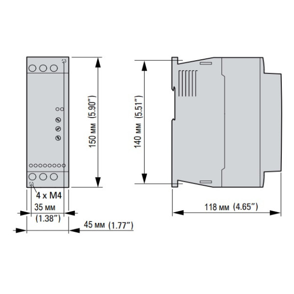 Пристрій плавного пуску Eaton Moeller DS7-342SX024N0-N (напруга управління 110/230В AC) - фото №6