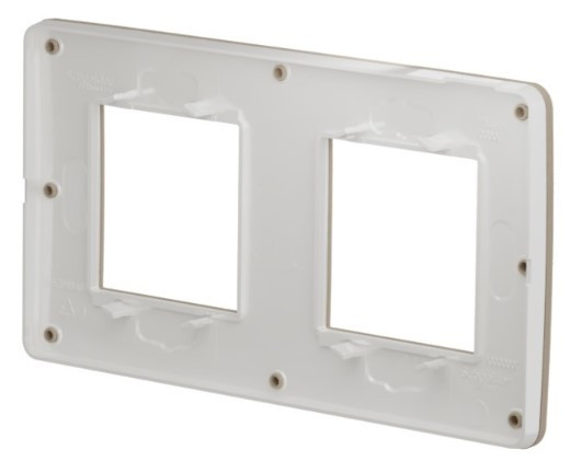 Двопостова рамка Schneider Electric NU280426 (пісочний/білий) - фото №4