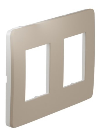 Двопостова рамка Schneider Electric NU280426 (пісочний/білий) - фото №5