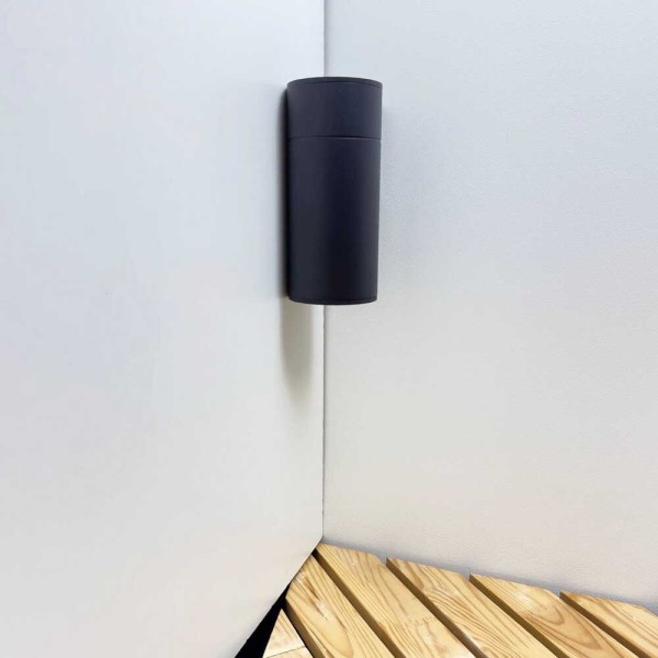 Светильник фасадный Violux TWIX-1D 40Вт Е27 IP44 черный ( 500460 ) - фото №2