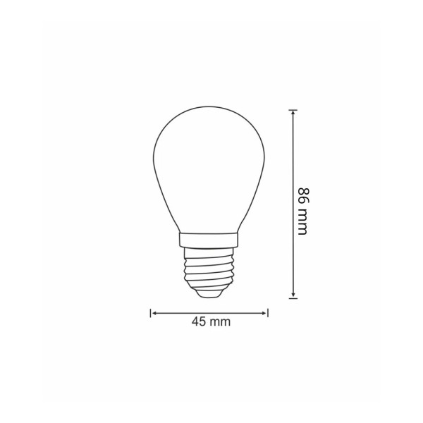 Светодиодная лампочка для гирлянды из коллекции Party Goldlux 308733 E27 2x0.5W 2200K 80Lm прозрачная - фото №2