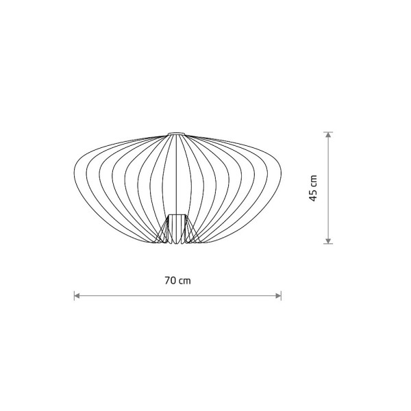 Плафон Nowodvorski 12043 Cameleon Pumpkin L 10W IP20 бежевый - фото №1