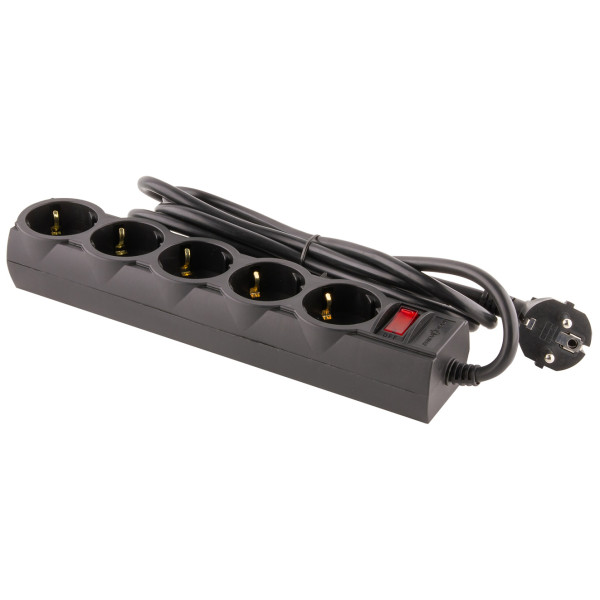 Сетевой фильтр LogicPower LP9583 LP-X5 2м Black