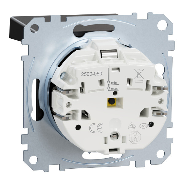 Механізм розетки SCHUKO з кришкою та захисними шторками Merten System M, MEG2310-0403 (матовий чорний) - фото №2