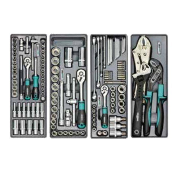 Профессиональный набор инструментов Whirlpower 224 шт 4-этажный ящик на колесах - фото №3