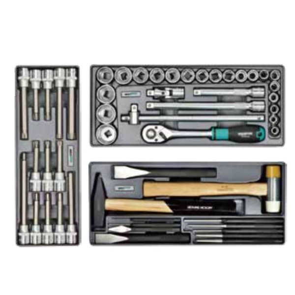 Профессиональный набор инструментов Whirlpower 224 шт 4-этажный ящик на колесах - фото №4