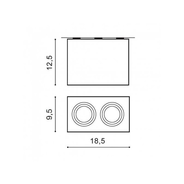 Точечный светильник Azzardo AZ1355 ELOY (GM4204_BK_al) - фото №1