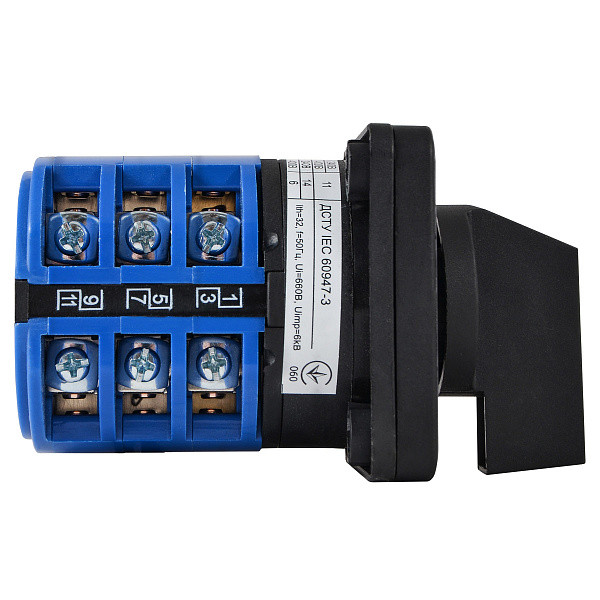 Пакетный переключатель Аско-Укрем ПКП SBI 1-0-2 3 полюса 32A/3.833 (A0110010065) - фото №1