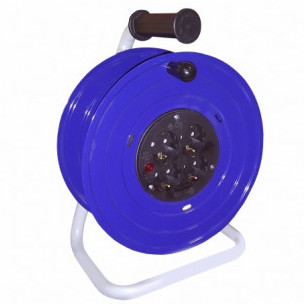 Котушка переносна без дроту Bemis BM1-2103-0000 16А 4шт 25м IP44 металевий (7.5.1.93586)