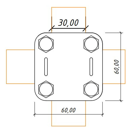 Хрестове та поздовжнє з'єднання Leo Lightman Cross StZn (202021) - фото №2