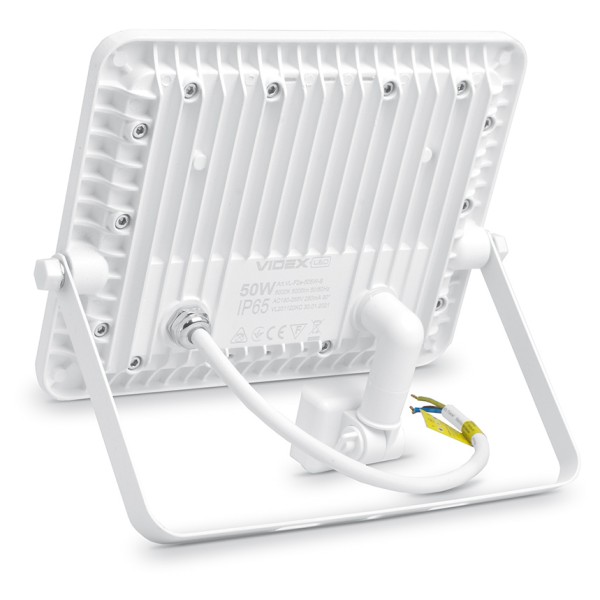 LED прожектор Videx F2e 50Вт 5000K (VL-F2e505W-S) з датчиком руху та освітленості - фото №4