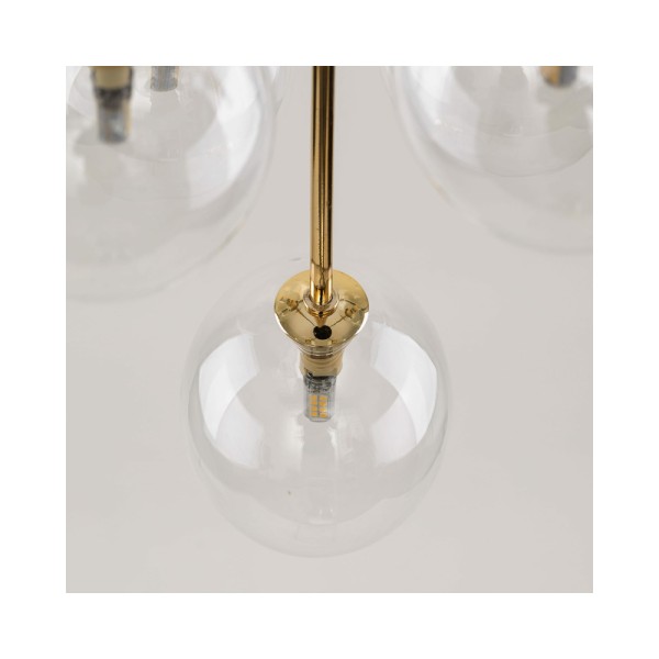 Підвісний світильник, люстра TK Lighting 5943 Nilos G9 5x6W IP20 Чорний - фото №3