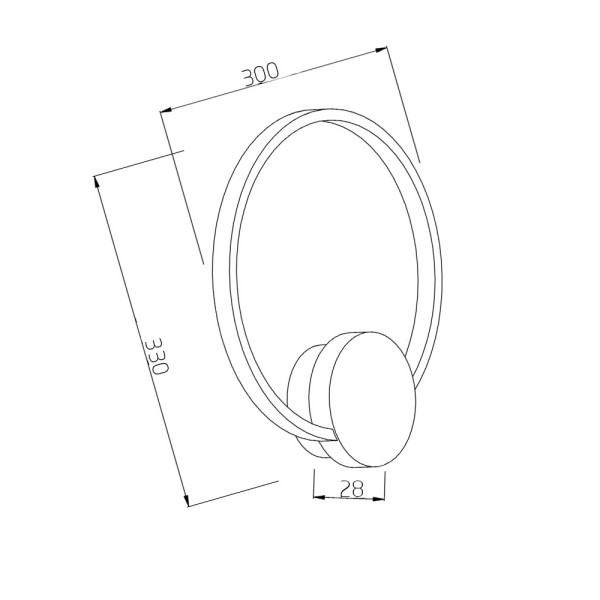 Настенный светильник Reality 241101-30 Condida Led 1x12W 3000/3500/4000K 960Lm IP20 Gold - фото №2