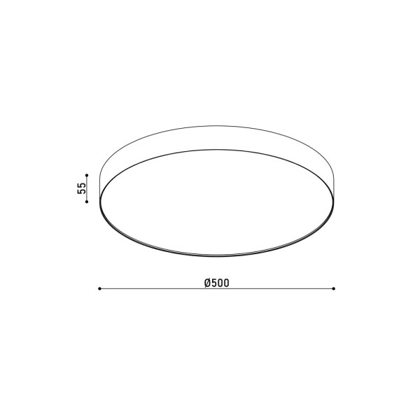 Потолочный светильник Kloodi KD-MONZA500 60W 4К WH LED 6000Lm IP44 белый - фото №3