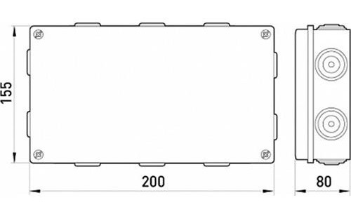 Коробка розподільна E.Next e.db.pro.200.155.80 (p016009) - фото №1