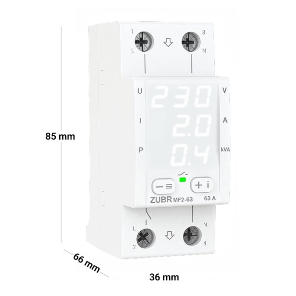 Реле напруги ZUBR MF2-63 - фото №1