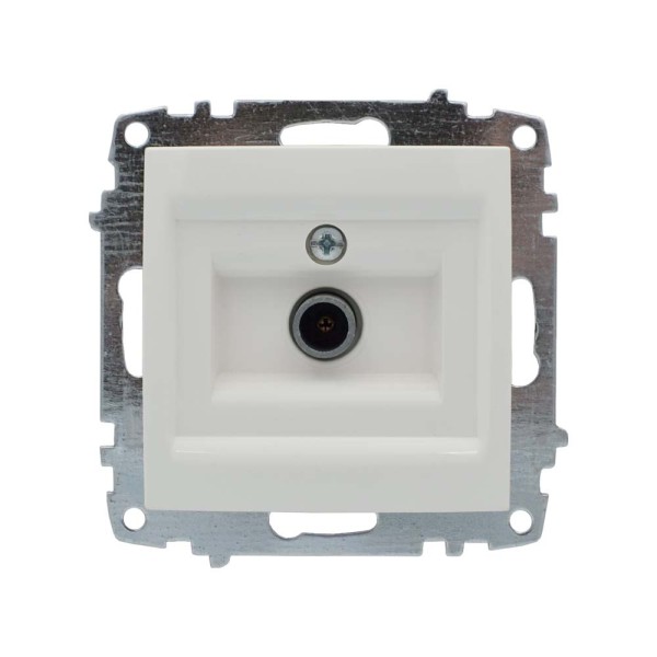 Розетка ELBI ZENA біла TV без рамки ( 609-010200-273 )