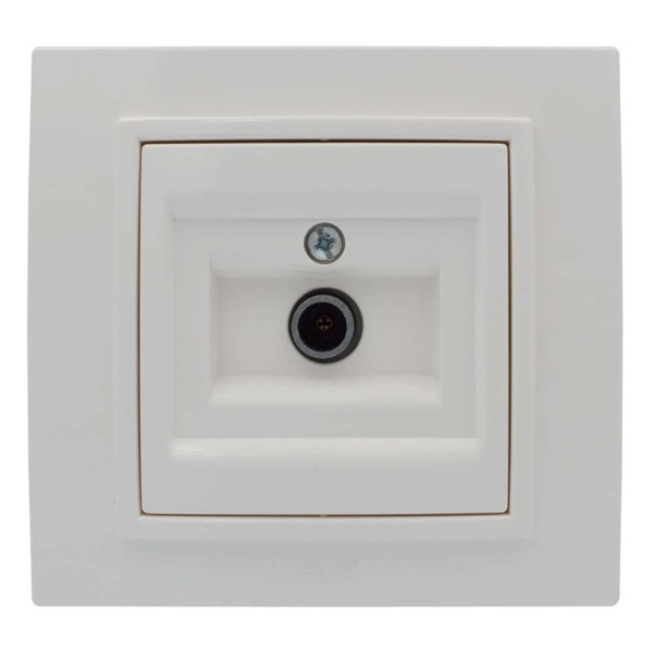 Розетка ELBI ZENA біла TV без рамки ( 609-010200-273 ) - фото №1