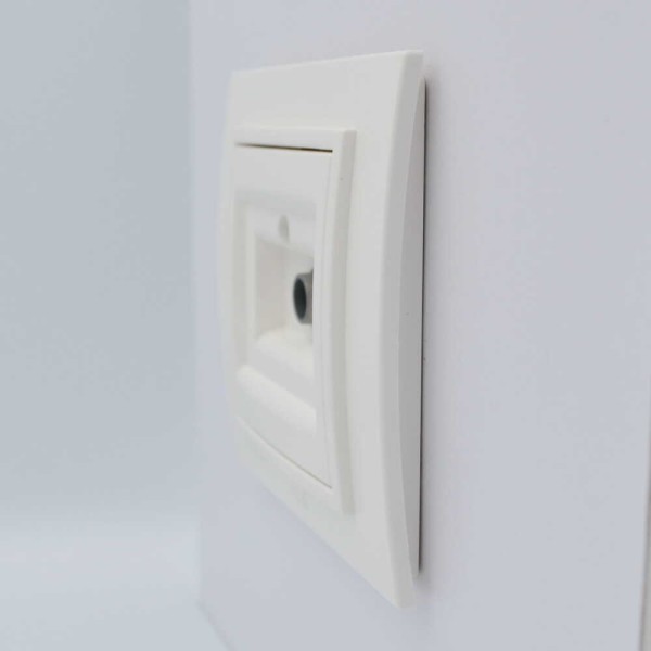 Розетка ELBI ZENA біла TV без рамки ( 609-010200-273 ) - фото №2