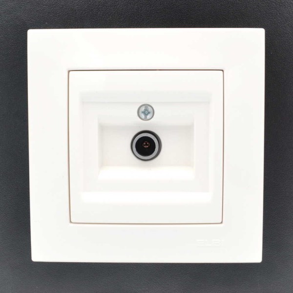 Розетка ELBI ZENA біла TV без рамки ( 609-010200-273 ) - фото №7