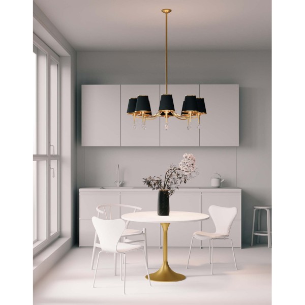 Люстра Pikart 24542-1 Lucienne E27 8x60W IP20 - фото №1