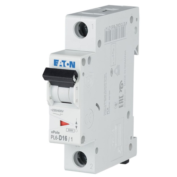 Автовимикач Eaton PL6-D16/1 6кА 16A - фото №2