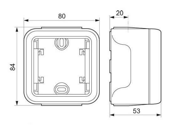 Накладний підрозетник Legrand Plexo ІР55 - фото №4