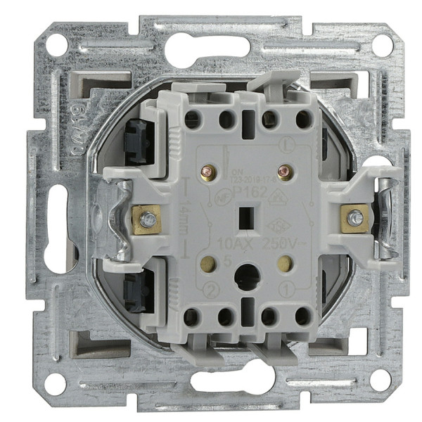 Вимикач 2-клавішний без рамки бронза Asfora, EPH0300169 - фото №3