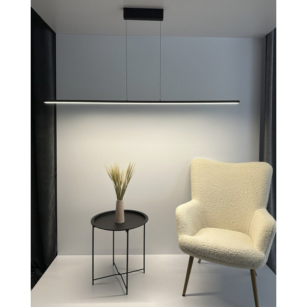 Подвесной светильник, люстра Nowodvorski 10848 Bar LED M 1x32W 4000K 1800Lm IP20 черный - фото №1