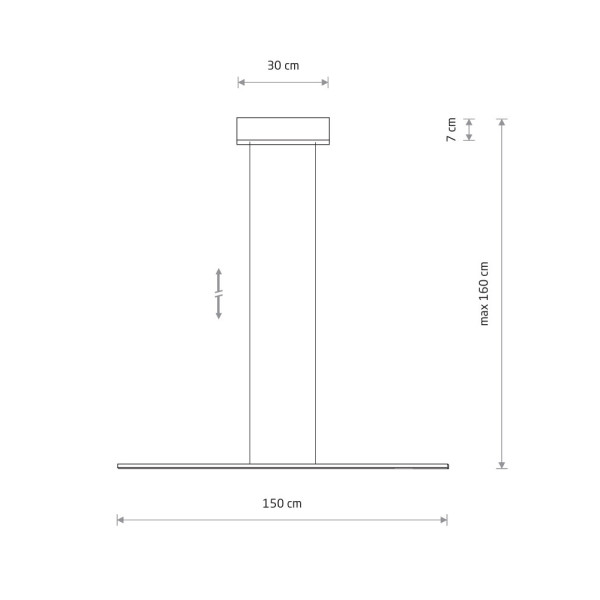 Подвесной светильник, люстра Nowodvorski 10848 Bar LED M 1x32W 4000K 1800Lm IP20 черный - фото №3