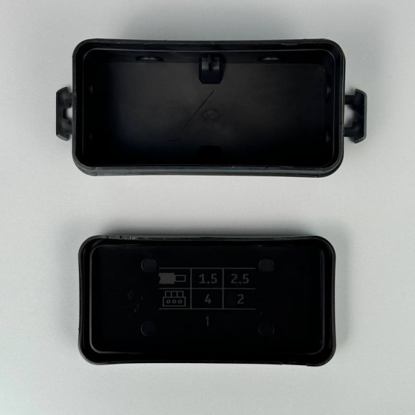 Коробка розподільча СКІМ K45B 85х43х39 чорна IP44 ( B1102005 ) - фото №3