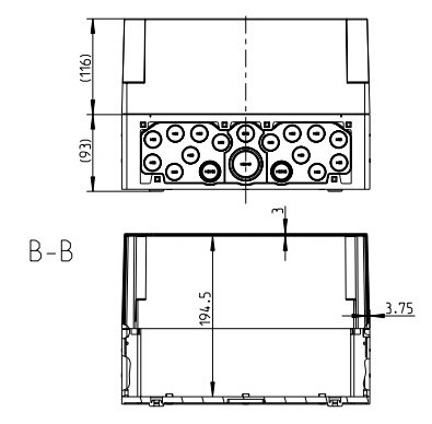 Накладная расключительная коробка Spelsberg AKi 3-th (sp74790301) IP65 - фото №1