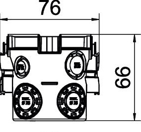 Поглиблений підрозетник Obo Bettermann UG 66 в цеглу/бетон (без гвинтів) 2003702 - фото №1