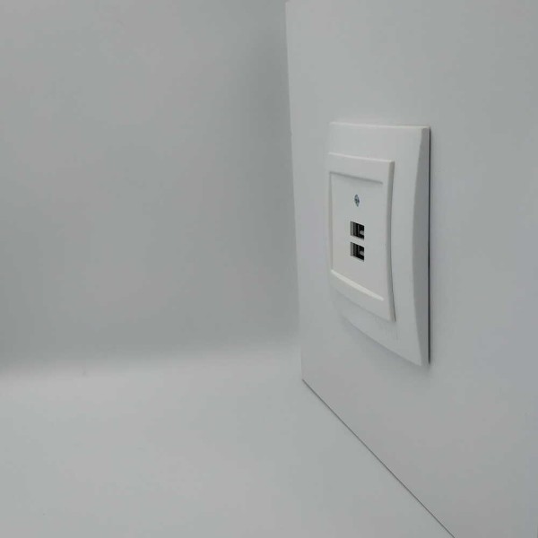 Розетка Nilson Touran белая 2-я USB ( 24111081 ) - фото №2