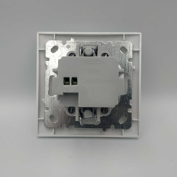 Розетка Nilson Touran белая 2-я USB ( 24111081 ) - фото №3