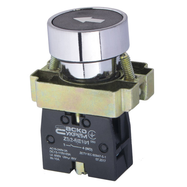 Кнопка «Старт» Аско-Укрем XB2-BA3351 чорна (A0140010064) - фото №1