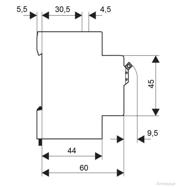 Автоматический выключатель Schrack BM418140 4,5кА 40А 1P х-ка B - фото №7
