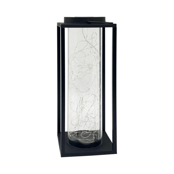 Вуличний портативний світильник на сонячній батареї Goldlux 329462 Glamor LED 3000K IP44 чорний