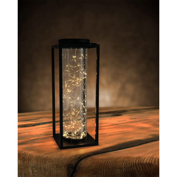 Вуличний портативний світильник на сонячній батареї Goldlux 329462 Glamor LED 3000K IP44 чорний - фото №2