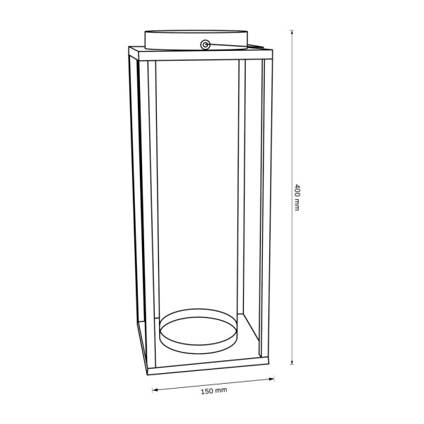 Вуличний портативний світильник на сонячній батареї Goldlux 329462 Glamor LED 3000K IP44 чорний - фото №3