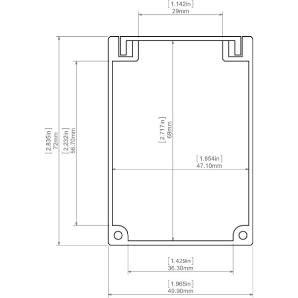 LED-профиль подвесной KLUS BOX, 2 метра (KLUS_A18009A_2) - фото №2