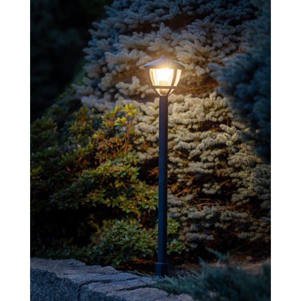 Вуличний світильник Nowodvorski 10497 Amelia E27 1x10W IP44 чорний - фото №1