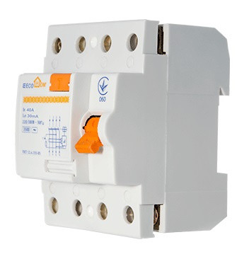 Пристрій захисного відключення ECOHOME 3P+N 40A 30мА (ECO020020004)