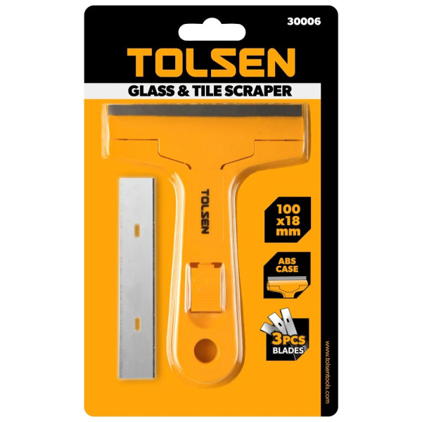 Пластиковый скребок лезвие Tolsen (30006) 100мм - фото №1