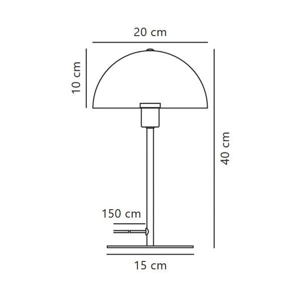 Настільна лампа Nordlux 2213755033 Ellen E14 1x40W IP20 хром - фото №2